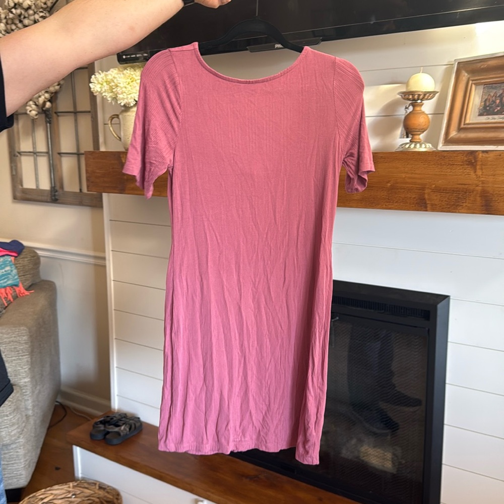 Old Navy Dress Pink Scoop Back Dress